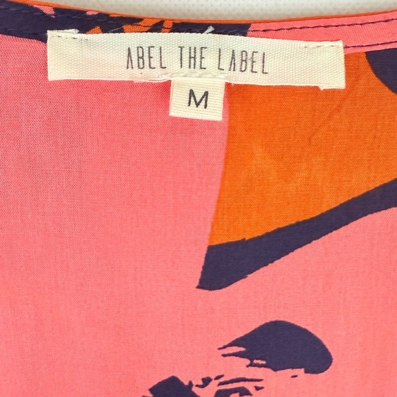 Anthropologie Able the Label Maxi High-low Dress Boho V-Neck Tropical - Picture 7 of 9